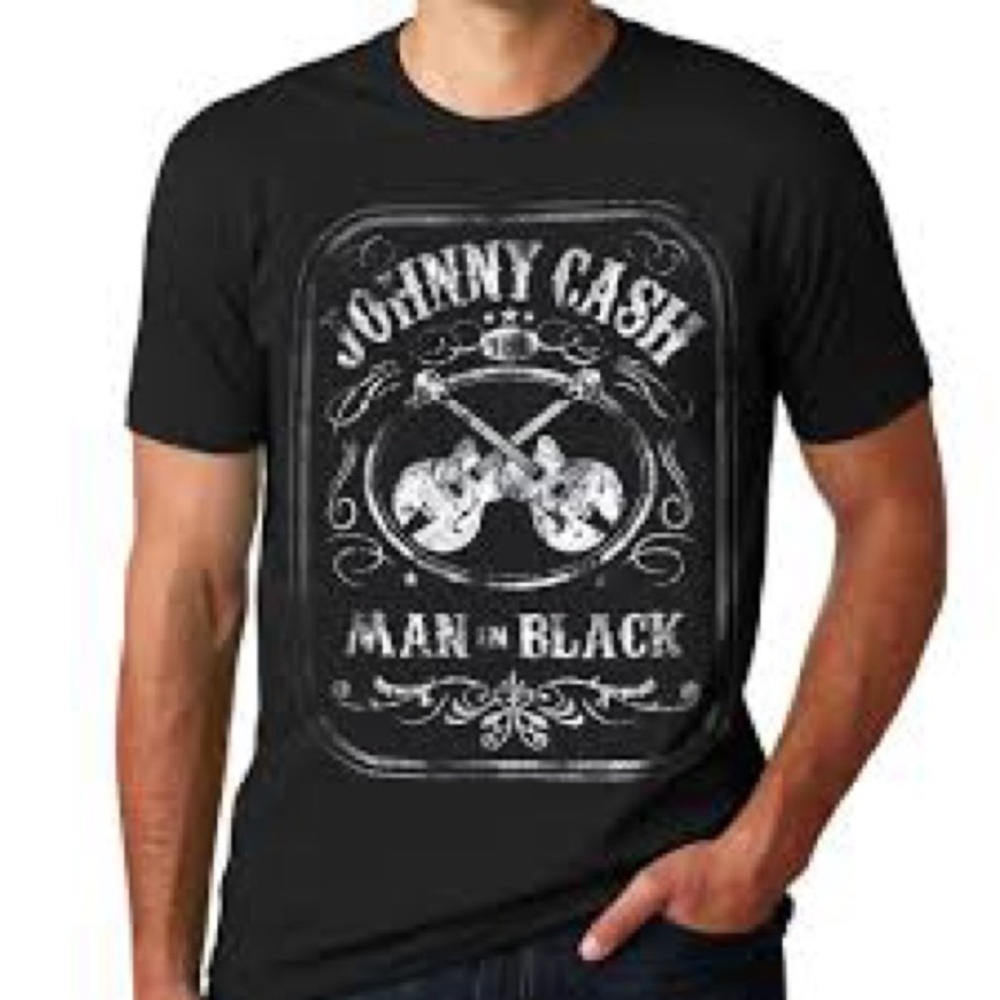 NWOT | Johnny Cash | Man in Black Band Tee | Unisex | Heather Charcoal | XL 🕗